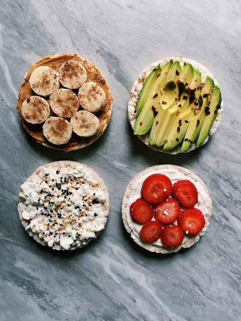 Puffins rice cakes topped four ways
